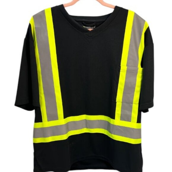 Forcefield 3M black short sleeve with reflective stripe shirt size S/P - Picture 3 of 4